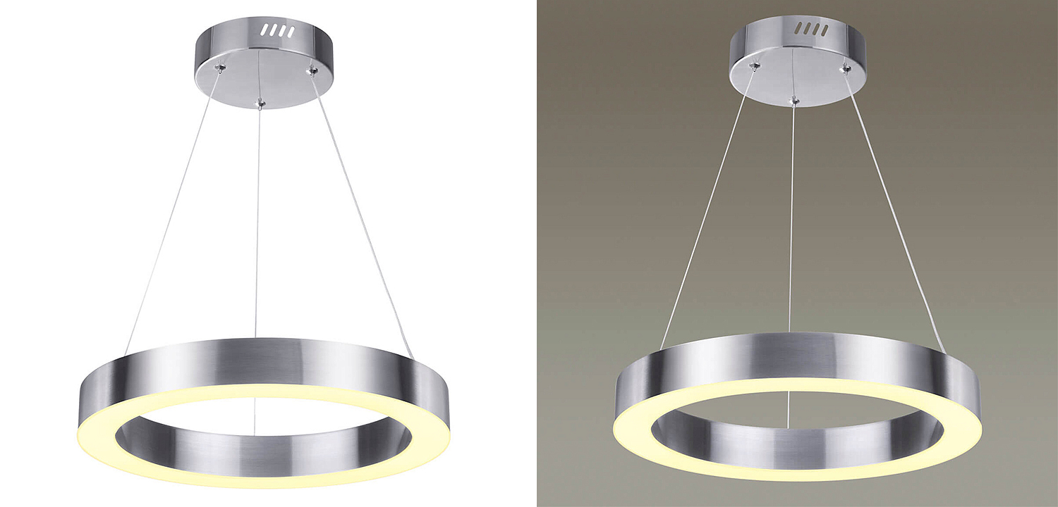 Подвесной светильник Nickel Ribbon Ring 40 Подвесной светильник Nickel Ribbon Ring 40 - Loft-Concept в Барнауле