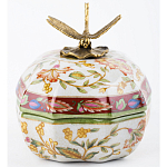 Фарфоровая шкатулка с бронзовой стрекозой Eden Garden варинант исполнения - 3 | Loft Concept в Барнауле