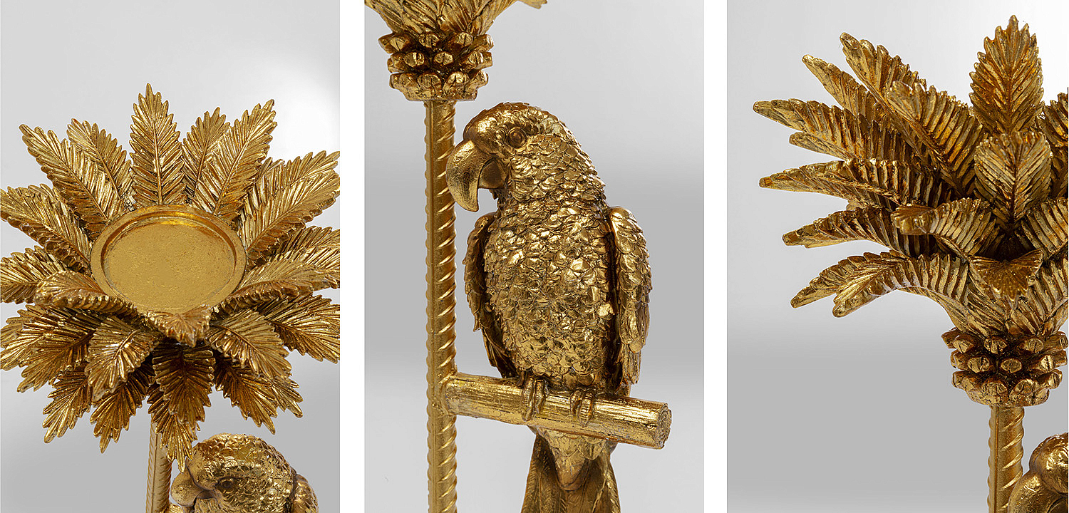 Подсвечник Golden Parrot on a palm tree Подсвечник Golden Parrot on a palm tree - Loft-Concept в Барнауле