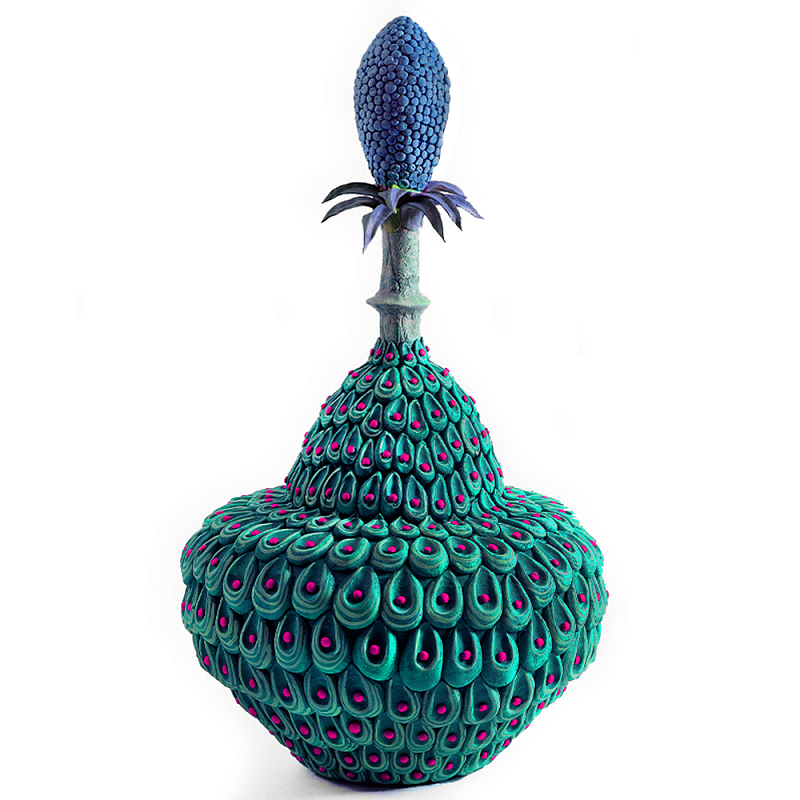 Статуэтка экзотический цветок Exotic Tropical Flower Зеленый Синий Розовый Статуэтка экзотический цветок Exotic Tropical Flower Зеленый Синий Розовый в Барнауле | Loft Concept