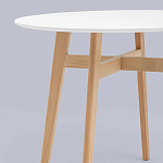 Обеденный стол с белой столешницей ELUNED FURNITURE варинант исполнения - 3 | Loft Concept в Барнауле