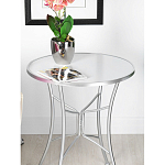 Столик приставной с круглой столешницей на серебристом основании Scenical Table варинант исполнения - 3 | Loft Concept в Барнауле