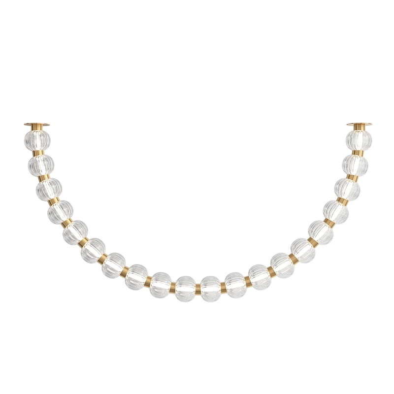 Потолочный светильник Amulet 3000К 36Вт Золотой Прозрачный в Барнауле | Loft Concept 