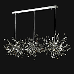 Люстра подвесная из трех частей с металлическими круглыми элементами Terzani Argent варинант исполнения - 8 | Loft Concept в Барнауле