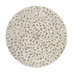 Приставной столик с рисунком из раковин устриц Bone Inlay варинант исполнения - 4 | Loft Concept в Барнауле