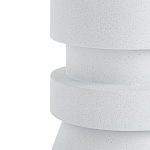 Приставной стол из искусственного камня Chess White варинант исполнения - 2 | Loft Concept в Барнауле