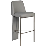 Стул барный серый с обивкой из экокожи Special Support варинант исполнения - 1 | Loft Concept в Барнауле
