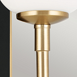  Бра с прямоугольным черным основанием и белым матовым цилиндрическим плафоном Kichler варинант исполнения - 11 | Loft Concept в Барнауле