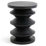 Фигурный приставной столик черного цвета AMORPHOUS варинант исполнения - 1 | Loft Concept в Барнауле