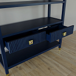 Стеллаж с двумя ящиками Elsa Dreams Blue варинант исполнения - 3 | Loft Concept в Барнауле