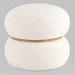 Пуф Полли S тедди белый варинант исполнения - 1 | Loft Concept в Барнауле