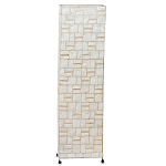 Торшер из перламутра на металлическом каркасе Indonesian Tower варинант исполнения - 1 | Loft Concept в Барнауле