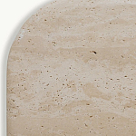 Консоль с овальной столешницей и фактурным деревянным основанием Enzo варинант исполнения - 4 | Loft Concept в Барнауле