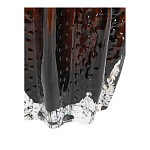 Ваза стеклянная янтарного цвета с текстурированным силуэтом Carambola варинант исполнения - 3 | Loft Concept в Барнауле