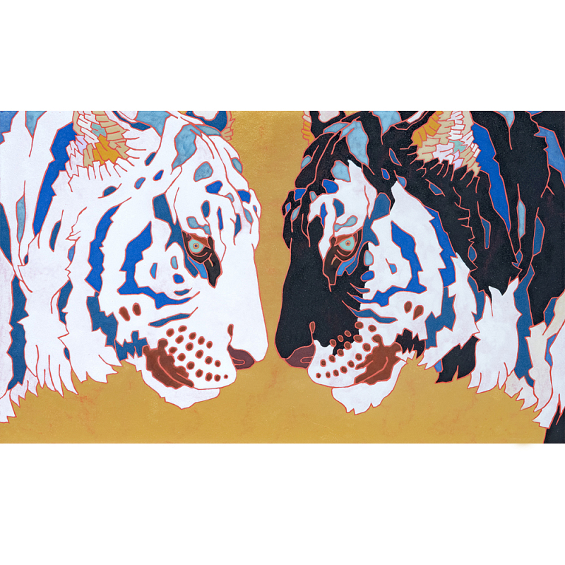 Картина Тигры Pair of Predatory Tigers Мульти Картина Тигры Pair of Predatory Tigers Мульти в Барнауле | Loft Concept