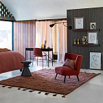 Черный приставной столик из массива AMORPHOUS варинант исполнения - 3 | Loft Concept в Барнауле