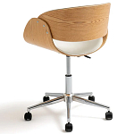 Вращающееся офисное кресло на колёсах Delwyn Chair White варинант исполнения - 3 | Loft Concept в Барнауле