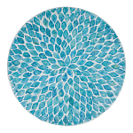 Столик с инкрустацией с перламутровым узором Flower Blue варинант исполнения - 2 | Loft Concept в Барнауле