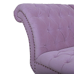 Кушетка фиолетовая с мягкой обивкой из велюра Michael Couch варинант исполнения - 3 | Loft Concept в Барнауле