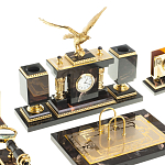 Настольный письменный набор из яшмы и долерита в подарочной упаковке Manager Organizer варинант исполнения - 2 | Loft Concept в Барнауле