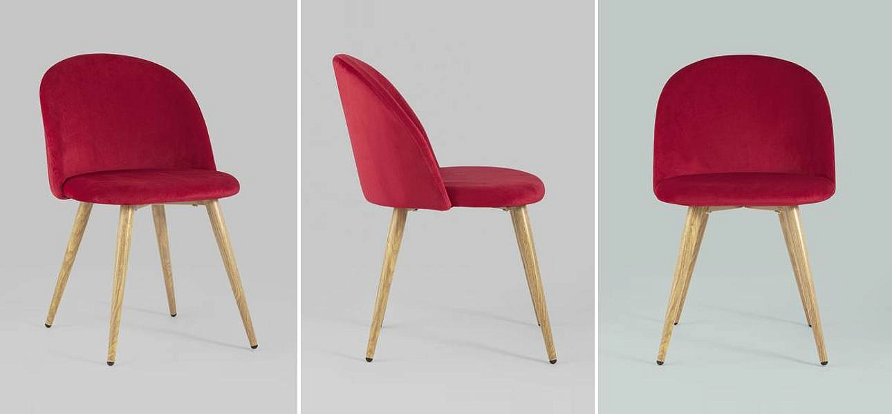 Стул Miruna Chair II Красный Велюр Стул Miruna Chair II Красный Велюр - Loft-Concept в Барнауле