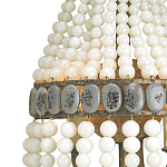 Бра каплевидной формы декорированная нитями стеклянных бусин молочного цвета Bead threads варинант исполнения - 1 | Loft Concept в Барнауле