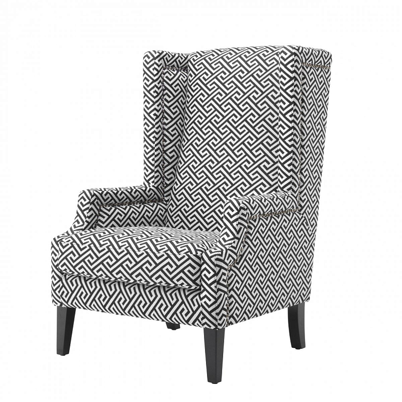 Кресло Eichholtz Chair Eleventy Черно-белый Кресло Eichholtz Chair Eleventy Черно-белый в Барнауле | Loft Concept