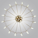 Люстра подвесная из металла с прозрачными подвесками из хрусталя Quasar 93 варинант исполнения - 4 | Loft Concept в Барнауле