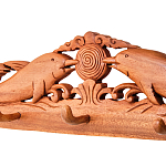 Панно-вешалка из дерева дельфины Panel With Animals варинант исполнения - 2 | Loft Concept в Барнауле