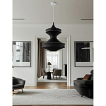 Подвесной вязаный черный светильник «Моника» варинант исполнения - 2 | Loft Concept в Барнауле