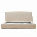 Кровать со съемным бежевым чехлом из ткани букле White Boucle Collection варинант исполнения - 3 | Loft Concept в Барнауле