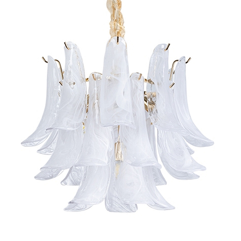 Люстра Lamp Silvia Белый Золотой Люстра Lamp Silvia Белый Золотой в Барнауле | Loft Concept
