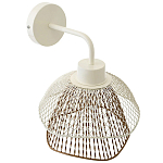 Бра с сетчатым металлическим абажуром Beige Gold Mesh Lampshade варинант исполнения - 3 | Loft Concept в Барнауле