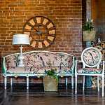 Часы настенные из металла в стиле лофт Clock with History варинант исполнения - 4 | Loft Concept в Барнауле