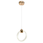 Подвесной светильник светодиодный в форме кольца Lighting Rings Gold варинант исполнения - 1 | Loft Concept в Барнауле