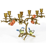 Бронзовый подсвечник на 7 свечей Eden Garden варинант исполнения - 2 | Loft Concept в Барнауле