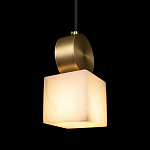 Подвесной светильник с квадратным мраморным плафоном Marble square варинант исполнения - 6 | Loft Concept в Барнауле