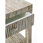 Тумбочка прикроватная Vancouver Bone Inlay Bedside Beige варинант исполнения - 2 | Loft Concept в Барнауле