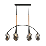 Люстра с серыми стеклянными плафонами Inscription варинант исполнения - 1 | Loft Concept в Барнауле