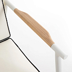 Садовый 2-х местный диван с подлокотниками из тика White варинант исполнения - 6 | Loft Concept в Барнауле