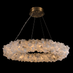 Люстра кольцевая из натурального горного хрусталя Harmonious Crystal Circles варинант исполнения - 1 | Loft Concept в Барнауле