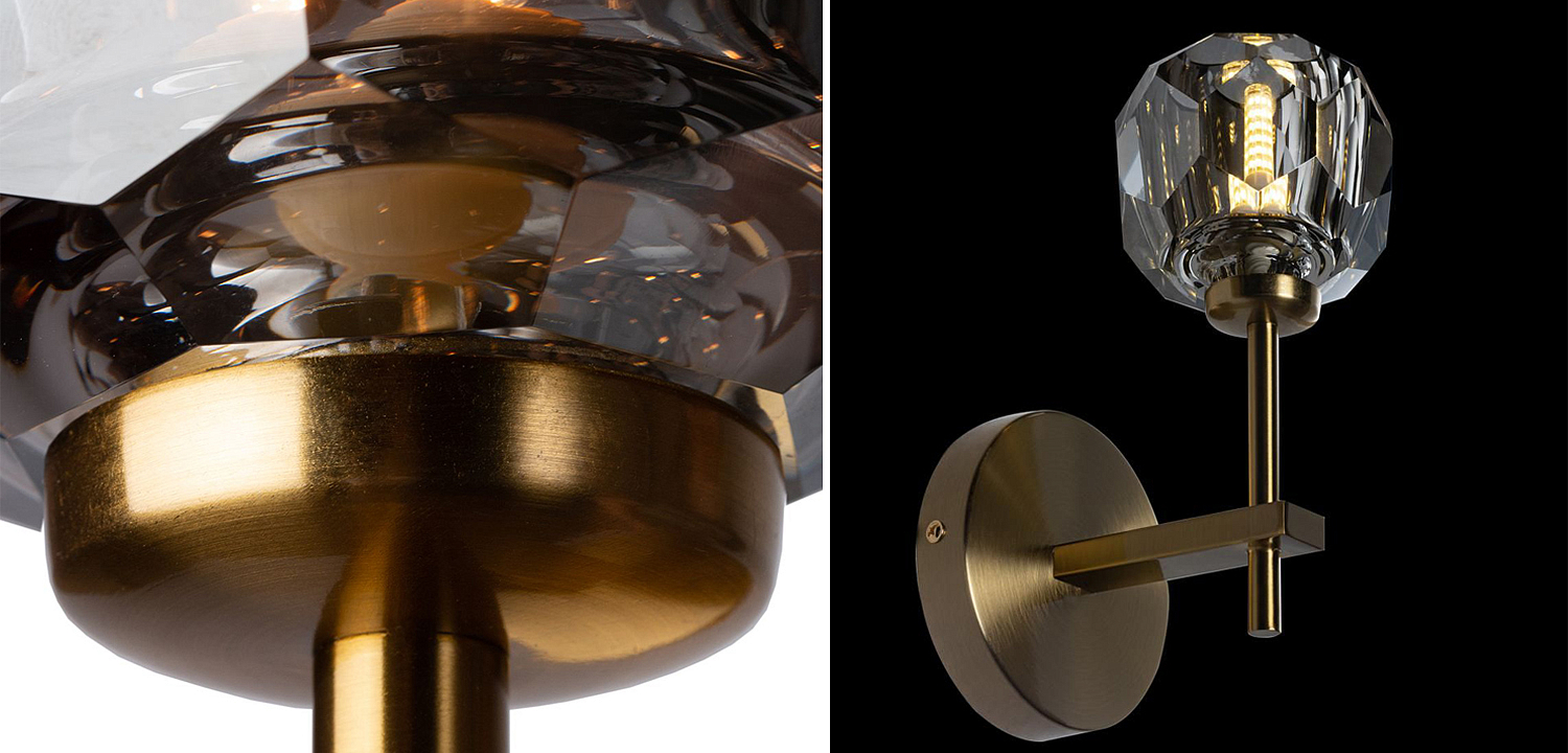 Бра RH Boule de Cristal Single Sconce smoky Бра RH Boule de Cristal Single Sconce smoky - Loft-Concept в Барнауле