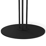 Стол журнальный с круглой столешницей из стекла Gray and Gold Marble варинант исполнения - 4 | Loft Concept в Барнауле