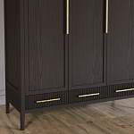 Большой Шкаф Primo Темный орех с 3 дверьми и 3 выдвижными ящиками варинант исполнения - 3 | Loft Concept в Барнауле