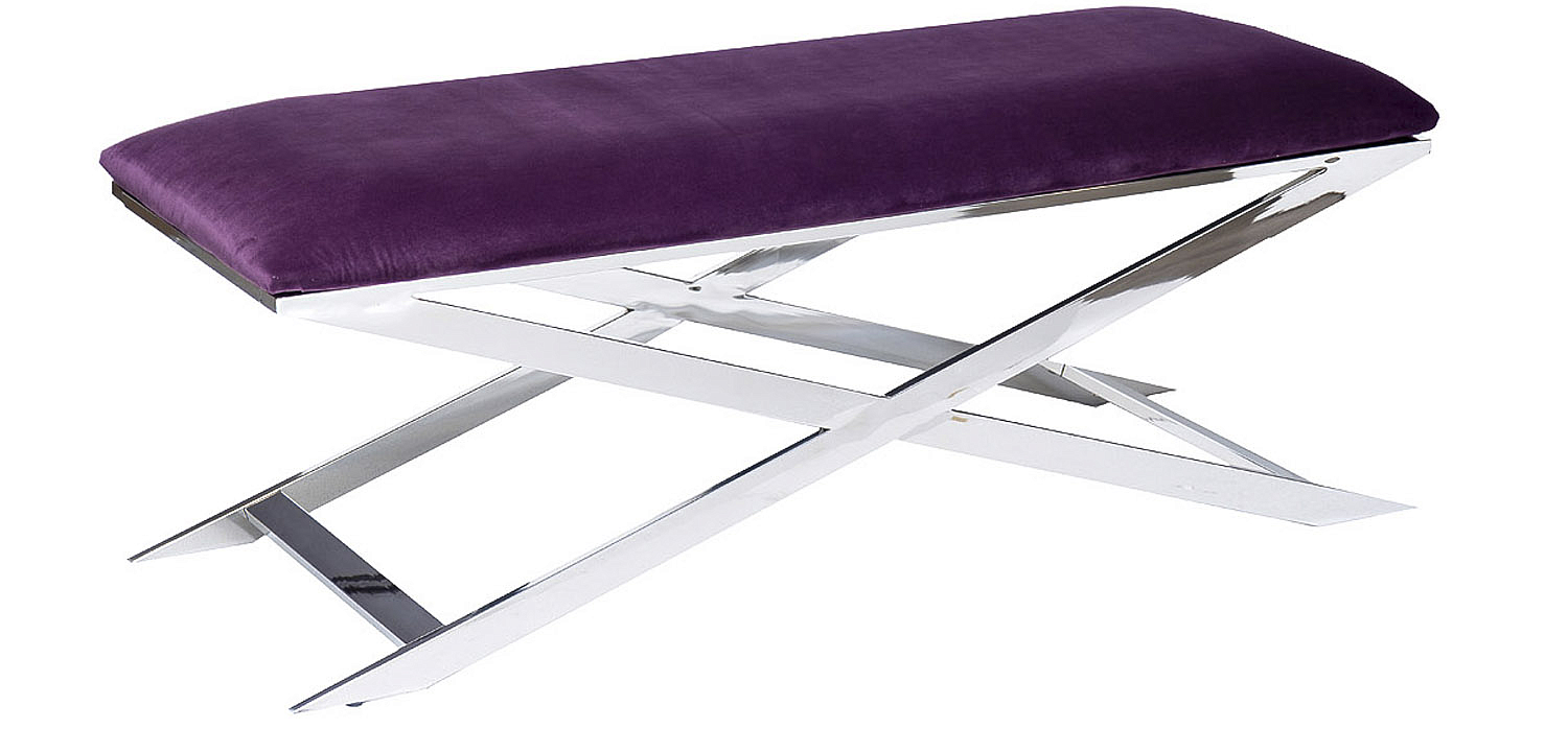 Банкетка Bench Velor Violet Банкетка Bench Velor Violet - Loft-Concept в Барнауле