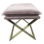 Пуф велюровый на металлическом основании Meekness варинант исполнения - 1 | Loft Concept в Барнауле