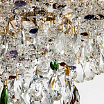 Люстра с прозрачными и цветными подвесками из хрусталя Colorful Crystals Chandelier 12 варинант исполнения - 3 | Loft Concept в Барнауле