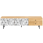 Длинная ТВ-тумба с принтом на ящиках Elise TV Stand варинант исполнения - 8 | Loft Concept в Барнауле