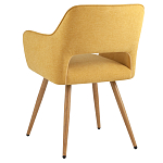 Стул в рогожке желтого цвета NEASAN STOOL варинант исполнения - 4 | Loft Concept в Барнауле