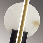 Бра с круглым плафоном из алебастра и бронзовой декоративной стрекозой 45 Alaris  варинант исполнения - 6 | Loft Concept в Барнауле